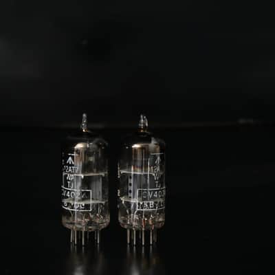 2x Mullard M8162/12AT7WA/CV4024 Top Square Getter Made in Gt. Britain Amplitrex Tested image 4