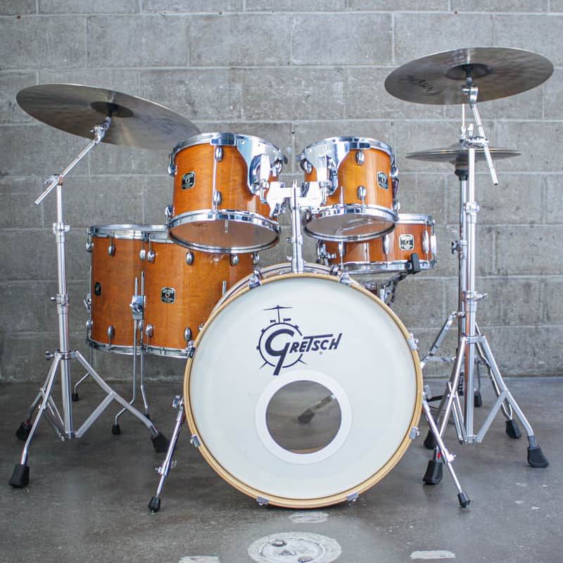 Gretsch Catalina Maple Amber Gloss 6-Piece Drum Kit (22/16/14/12/10/SD) image 1
