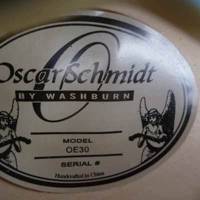 Oscar Schmidt OE-30 Delta King  Deep Blue Archtop image 7