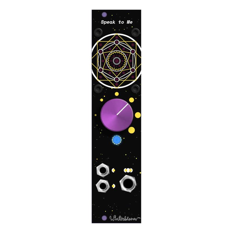 Winterbloom Speak To Me Eurorack Speaker Module (Gold/Fuchsia) image 1