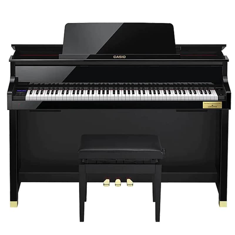 Casio GP510BP Black Polish Celviano Grand Hybrid Digital Piano with Matching Bench image 1
