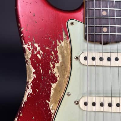 Fender Custom Shop 1963 Stratocaster Super Heavy Relic - Candy Apple Red image 7