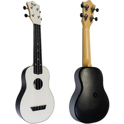 Flight TUS35 White Travel Soprano Ukulele - plastic and a laminate linden top - white image 3