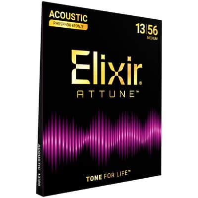 21102 Attune Phosphor Bronze Acoustic Medium 13-56 Elixir image 1