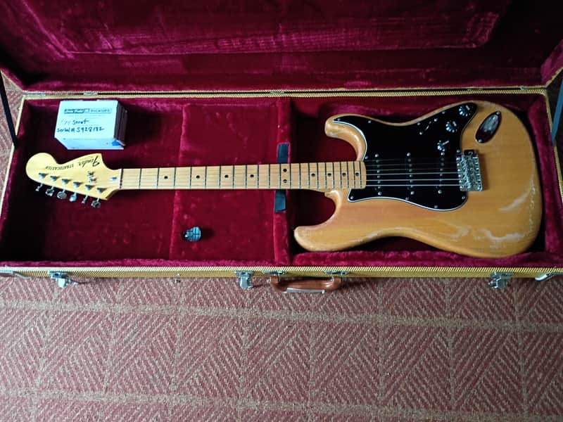 Fender Stratocaster 1979 Natural Finish American USA Vintage 70s Strat Guitar with Lindy Fralin pickups plus original Fender pickups image 1