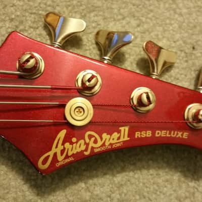 Aria Pro II RSB 80's RED bass guitar image 18