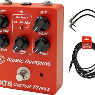 Xact XTS Atomic Overdrive Pedal w/ 3 Guitar Cables image 2
