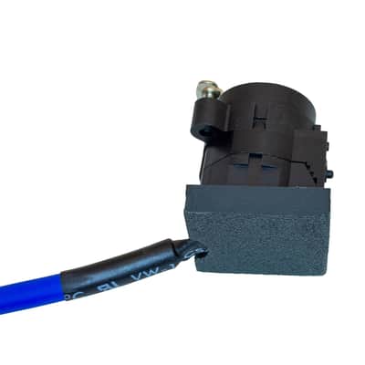 2Ft Pigtail: Trs/Xlr Male Panel Mount To Xlr Male Plug (Blue) image 3