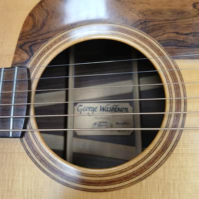 1995 Washburn D-68SW w/ Hard Shell Case image 14