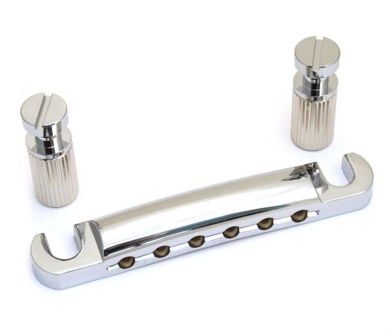TP-0400-010 Gotoh Chrome Stop Tailpiece with Studs For USA Gibson® Guitar image 1