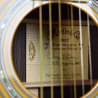 2008 Martin HD-7 Signature Edition Roger McGuinn Acoustic Guitar Natural w/OHSC image 2