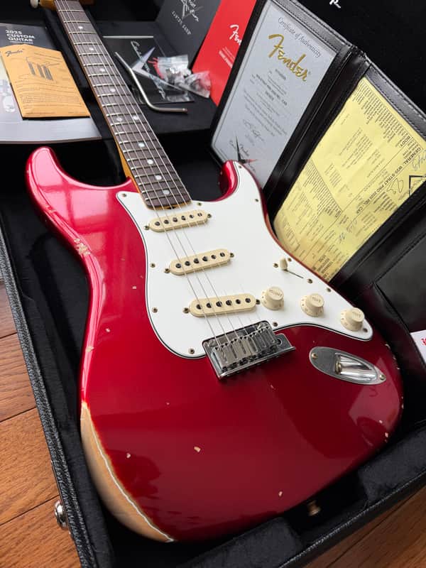2026 Fender Custom Shop Stratocaster Pro W25 Relic - Candy Apple Red image 1