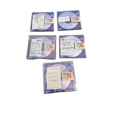 Sharp MD-R74 - Violet X 5 – MiniDisc - Good image 1