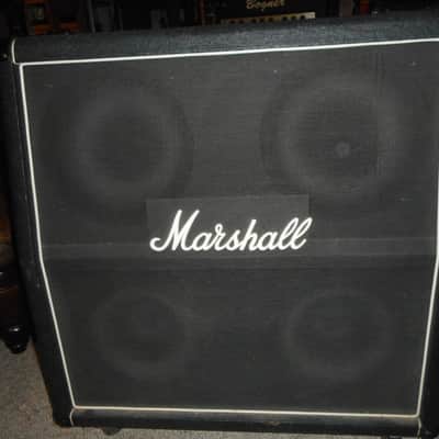 Marshall 1960A 4x12" Angled Guitar Speaker Cabinet 1977 Black image 1