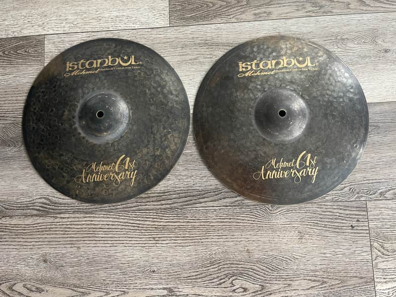 Istanbul Mehmet 13" 61st Anniversary Vintage Hi-Hat Cymbals (Pair) 2010s - Traditional image 1