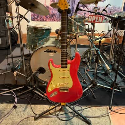 Fender stratocaster custom shop left handed journeyman relic 2024 - fiesta red image 2
