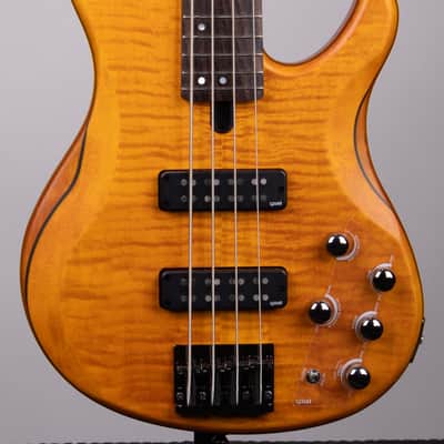 Yamaha TRBX604FM 4-string Bass Guitar - Matte Amber image 1