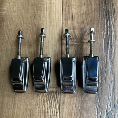 4 Vintage TAMA SWINGSTAR IMPERIALSTAR TOM DRUM LUGS HARDWARE 1980's 80's T-Badge image 2