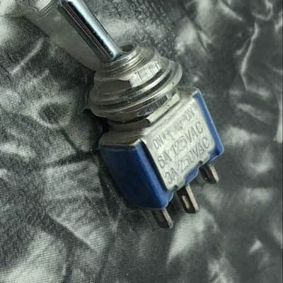 Allparts 2-Way On-On SPDT Mini Switch - Nickel image 2