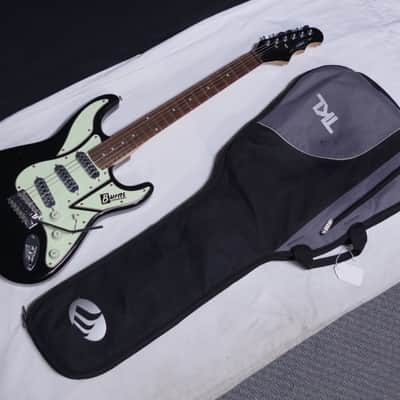Burns London Cobra electric guitar in black - tremolo - used - w/ Gig Bag image 1