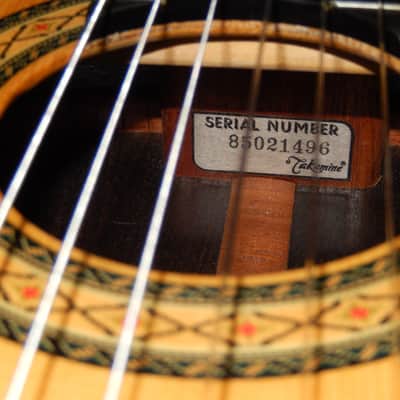 HAND MADE IN 1985 - TAKAMINE No8 - SWEET AND POWERFUL CLASSICAL CONCERT GUITAR image 6
