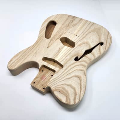 Brio 2 piece Roasted Swamp Ash Body "Thinline" T-Style - Unfinished image 4