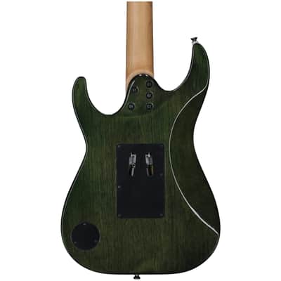 Kramer Volante Quilt HHFR Electric Guitar (with Gig Bag), Ultramarine Burst image 5