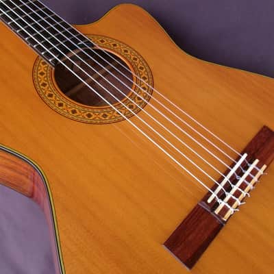 Yairi CE-2 Nylon Electric Classical Guitar with cutaway 2008+ SKB Case image 21