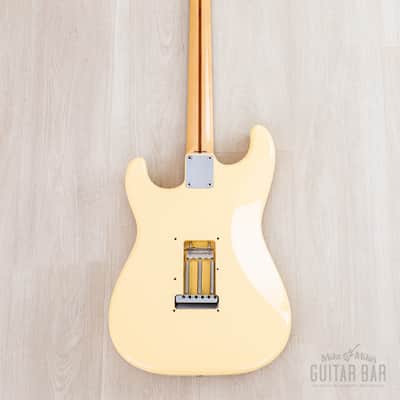 2016 Fender Yngwie Malmsteen Signature Stratocaster Yellow White w/ Seymour Duncan YJM & Tweed Case, Japan MIJ image 3