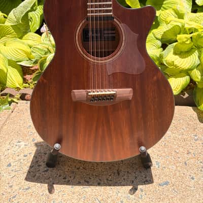 Lowest Price! Ibanez AE2912-LGS 12-String w SKB Hardshell Case 2020 - 2021 - Natural Low Gloss image 3