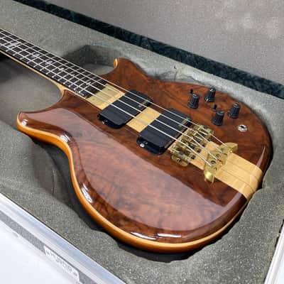 1998 Alembic Stanley Clarke Signature Standard Bass Natural Flame Walnut Short Scale image 22
