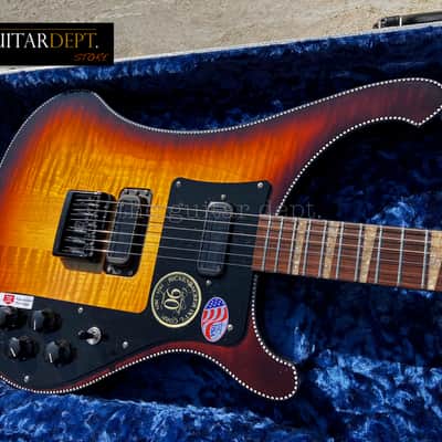 ♚ PRISTINE ♚2022 Rickenbacker 480XC♚TOBACCOGLO♚90th Anniversary♚360♚EBONY♚OHSC♚SAVE ££s image 8