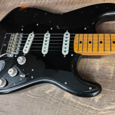 MyDream Stratocaster Custom Built - Gilmour's Black Strat Tribute Breathe image 6