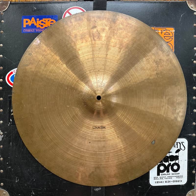 Paiste 20" 2002 Black Label Crash Ride Cymbal - 1980s - Traditional with S/N image 1
