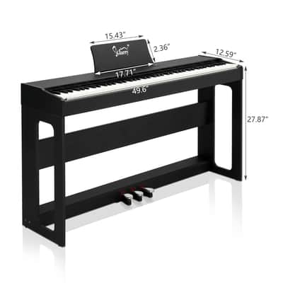 🎹88 Key Weighted Key Electric Piano / Keyboard +USB +MIDI +Stand +Bench +1/4 inch +1/8 inch!🎹 image 7