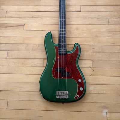 1962 Fender Precision Bass Guitar Sherwood Green image 2
