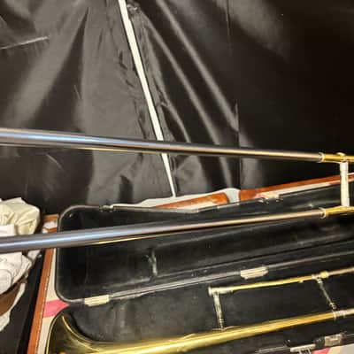 King 606 Student Model Tenor Trombone 2010s - Clear-Lacquered Brass image 11