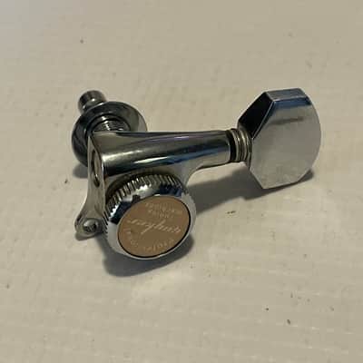 2010's Guyker GOTOH Style 6 In Line RH Chrome Electric Guitar Locking Tuners Tuning Pegs image 4