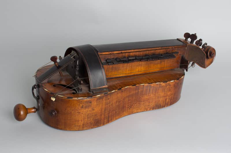 Guitar Shaped 6 String Hurdy-gurdy (maker unknown),  c. late 18th Century. image 1