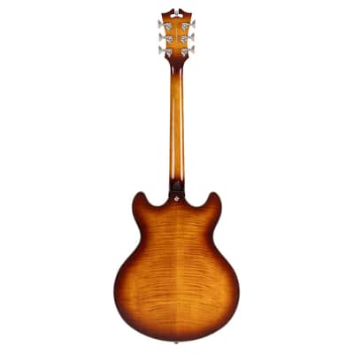 D'Angelico Premier DC Electric Guitar w/Gig Bag - Dark Iced Tea Burst - B-Stock image 8