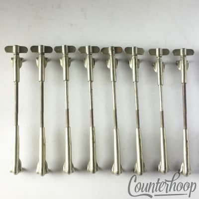 *Leedy 8x Snare Drum 5 1/4" Single-Tension T-Rods+Claws Nickel USA Vintage 20s* image 2