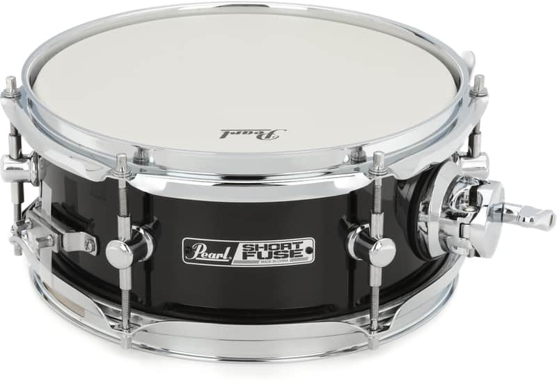 Pearl Short Fuse-Poplar 4.5 x 10-inch Snare Drum - Jet Black image 1
