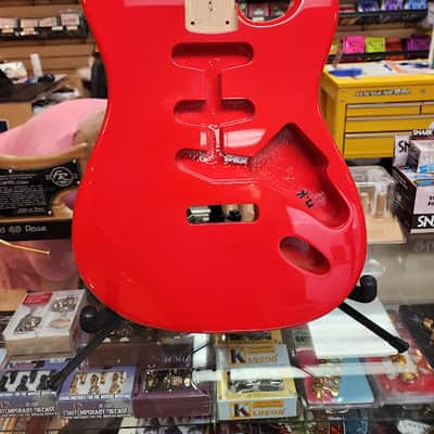 WD WDSFR Finished Replacement Body For Fender Stratocaster Alder Fiesta Red image 1