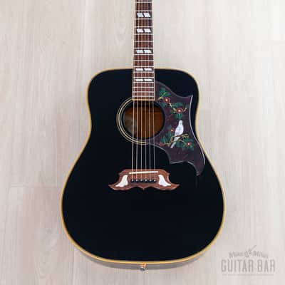 1984 Gibson Dove Vintage Dreadnought Acoustic Guitar Ebony w/ Case image 2