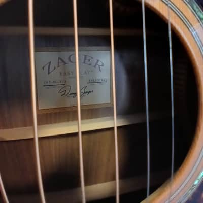 Zager ZAD-80CE/N Acoustic-Electric Guitar w/ Case image 8