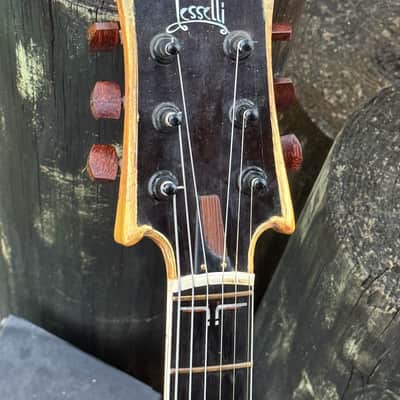 Jesselli Compact Art Nouveau Tiered Hollow-body 1995 - fabulous & ultra rare 1-off is one of Keith Richards Faves ! image 8