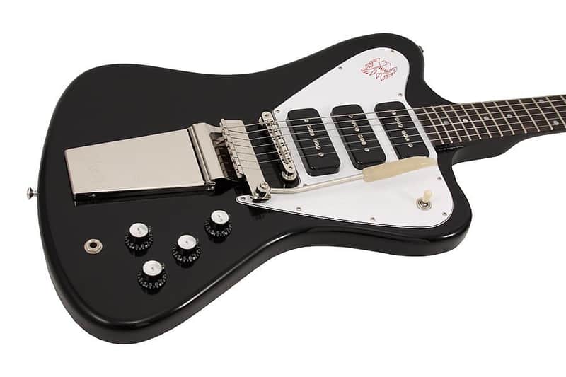 Gibson Custom Shop Firebird Non Reverse 3 P90s Black | Reverb