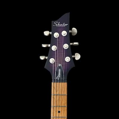 Schecter C-1 Standard Plus Electric Guitar - Transparent Purple Burst image 4