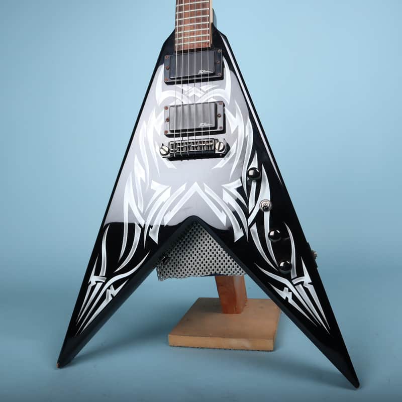 BC Rich Kerry King Signature KKV Tribal Flame Flying V Electric Guitar image 1