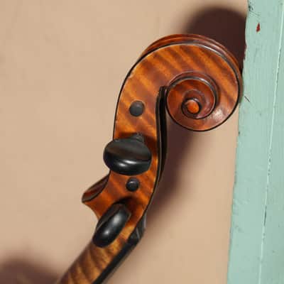 1920s German Highly-Figured Strad-Copy 4/4 Violin (VIDEO! Fresh Work, Ready) image 19